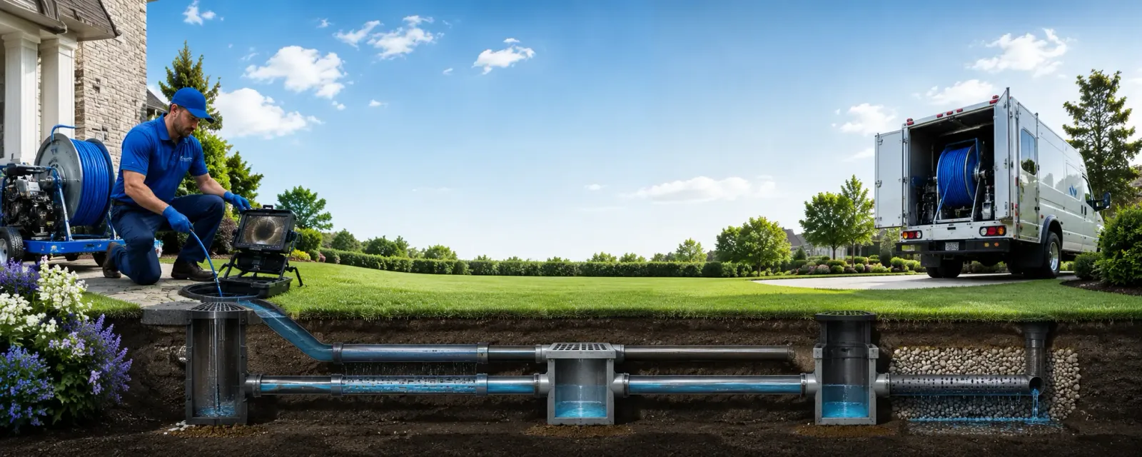 Outdoor drain cleaning information for Girard, IL